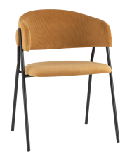 Стул Колин вельвет металлические ножки с подлокотниками